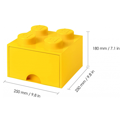 Lego Almacenamiento Ladrillo Cajón 4 Amarillo (40051732)
