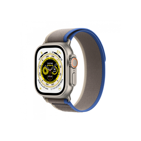 Apple Watch Ultra Gps + Cellular 49mm Titan Azul/Gris Trail Loop Mqfv3fd/A