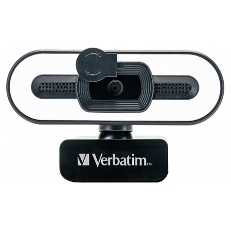 Verbatim Webcam Con Micro+Light Awc-02 Full Hd 1080p Autof Retail 49579