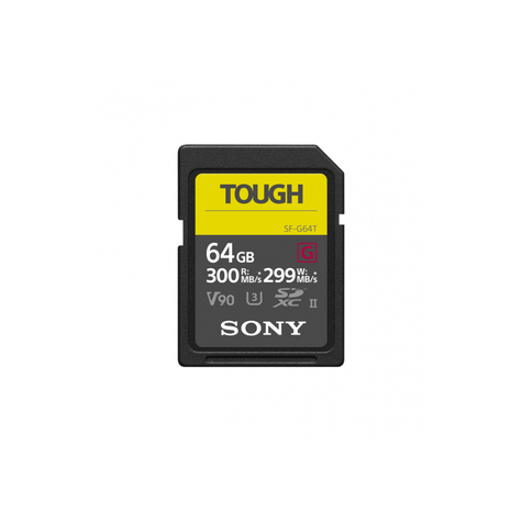 Sony Sf-G Series Sf-G 64 - Tarjeta De Memoria Flash Sf64tg
