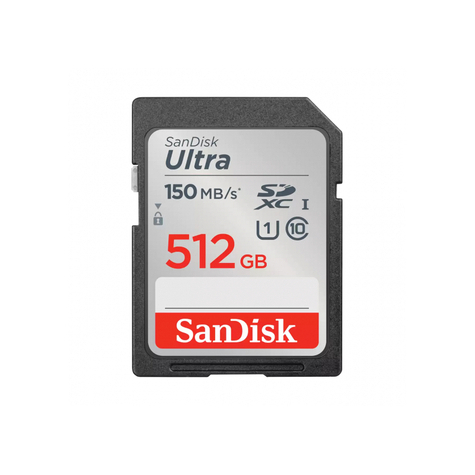 Sandisk Ultra Sdxc De 512 Gb Y 150 Mb/S De Capacidad Ampliada Sdsdunc-512g-Gn6in