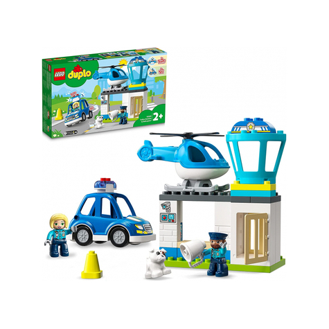 Lego Duplo - Comisaría De Policía Con Helicóptero (10959)