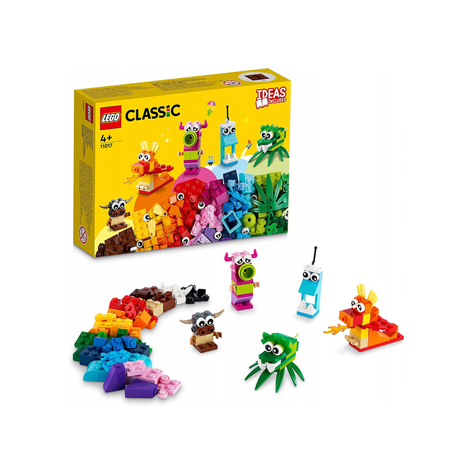 Lego Classic - Monstruos Creativos, 140 Piezas (11017)