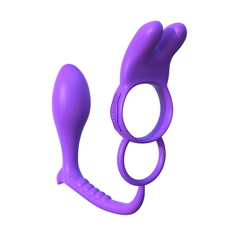 Cock Rings : Ass Gasm Vibrating Rabbit Purple